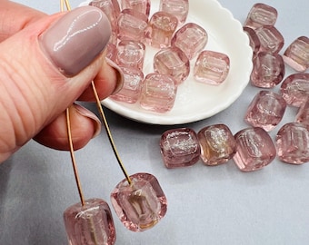 10 vintage venetian beads, Murano glass bead from an old stock, lamp work beads for jewelry making, handmade glass beads, beads for earrings