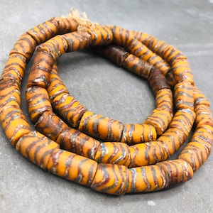 2 old rare Venetian fancy beads, late 1800&#39;s, Venetian trade beads, 2 African trade beads, 2 vintage Venetian beads, old Murano beads (2)