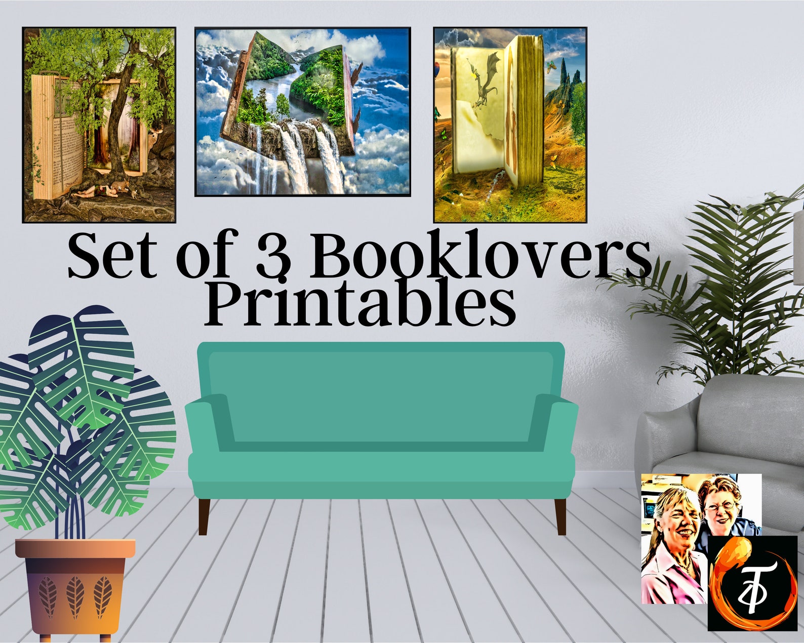 Printable Digital Download Home Decor for the Booklover and Reader - Etsy