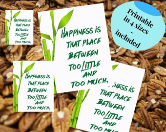 Happiness Is That Place, Wall Art Quote, Printable Wall Art,  Home Wall Art, Wall Décor, Instant Download, Digital Art, Wall Decor