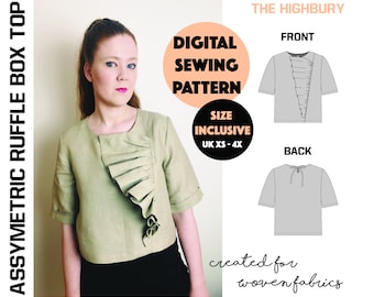 Oversized Sweater Pdf Sewing Pattern / Ladies Womens for - Etsy