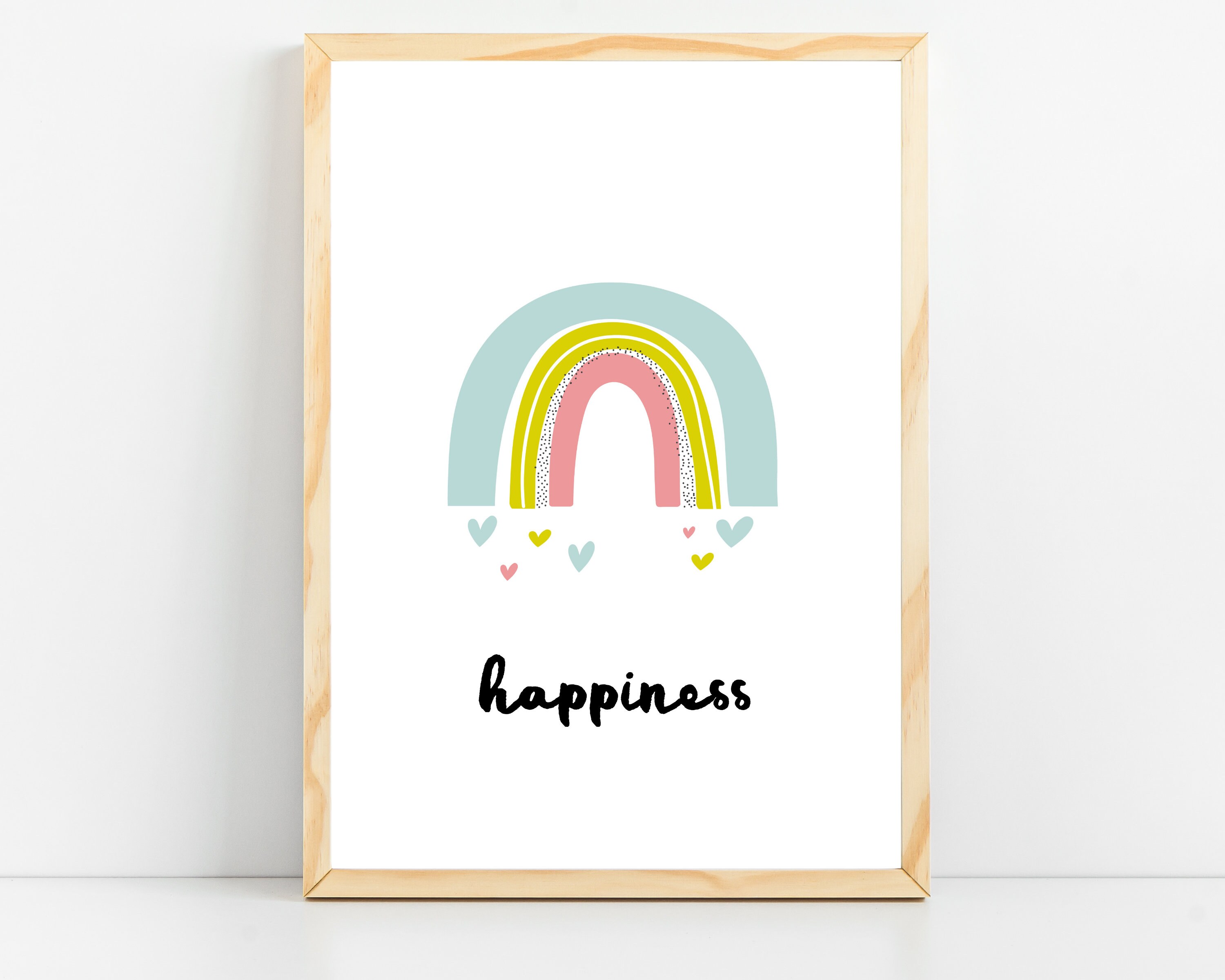 Rainbow Print, Rainbow Wall Art, Colorful Nursery Wall Art Prints, Baby ...