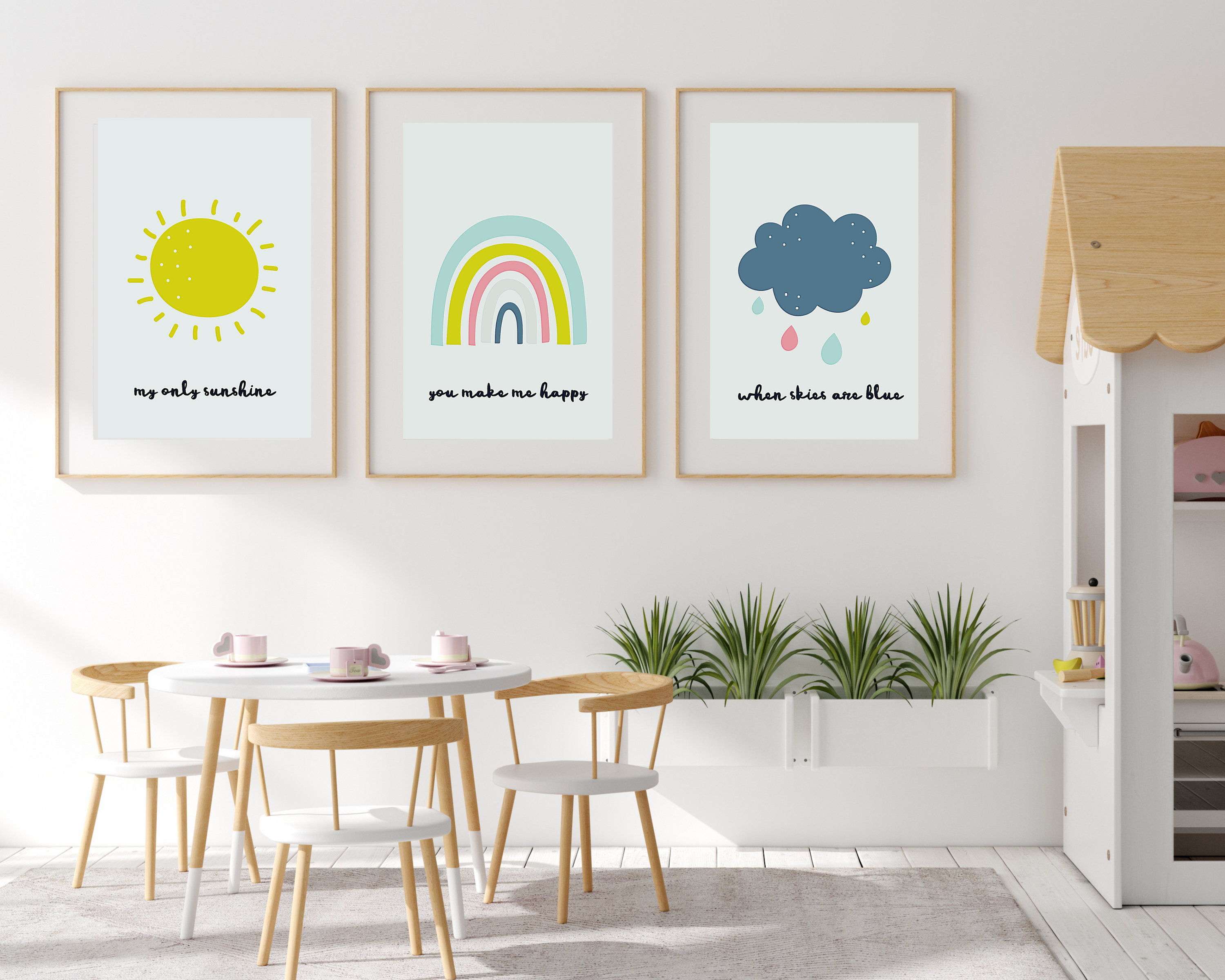 Rainbow Print, Nursery Decor for Baby Girl, Nursery Wall Art, Rainbow ...