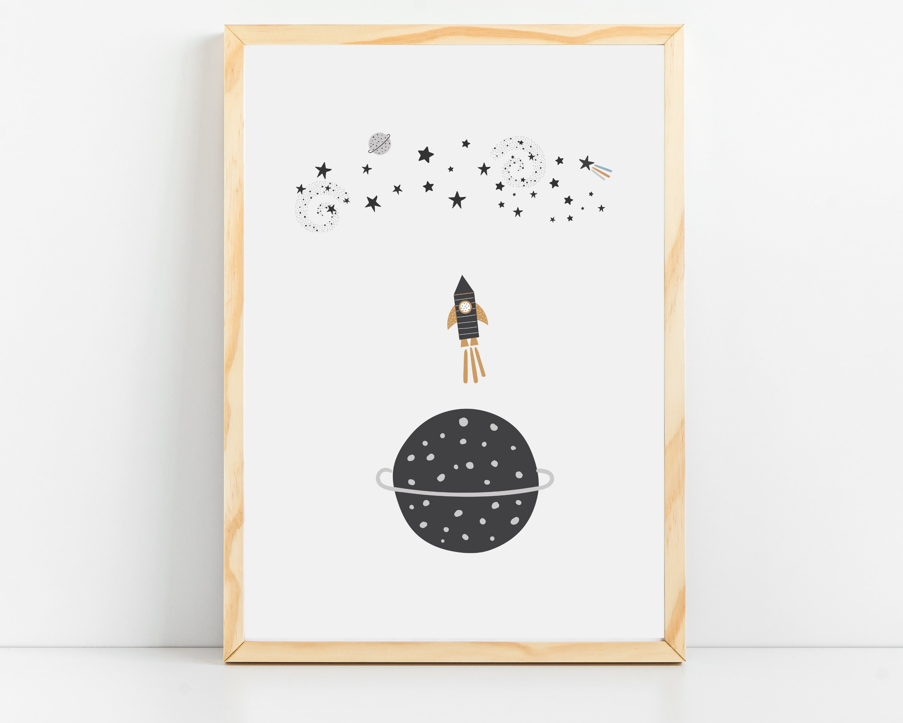 Space Nursery Decor Baby Boy Printable Wall Art Space Nursery Space ...