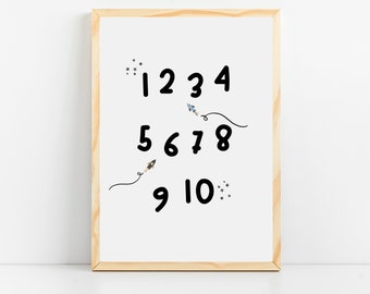 Outer space nursery Space decor for baby boy room Space nursery prints Kids room decor Playroom wall art Nursery wall art Nursery printable