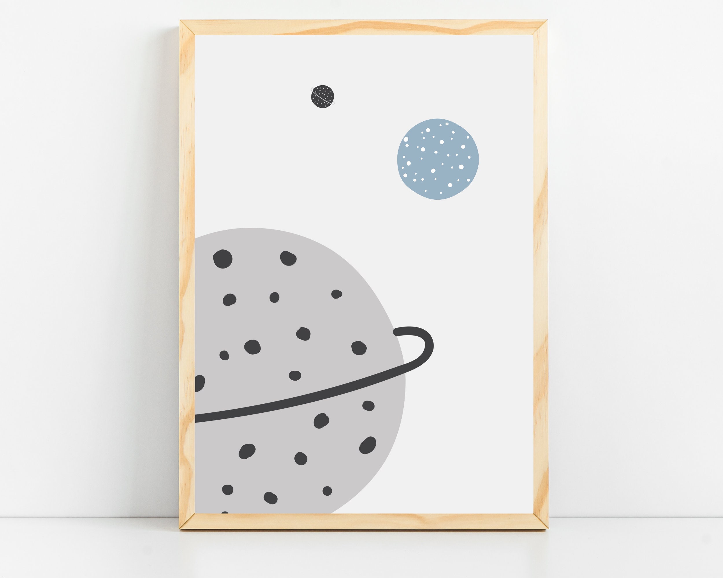 Personalized Space Nursery Wall Art Space Themed Nursery Decor Art for ...