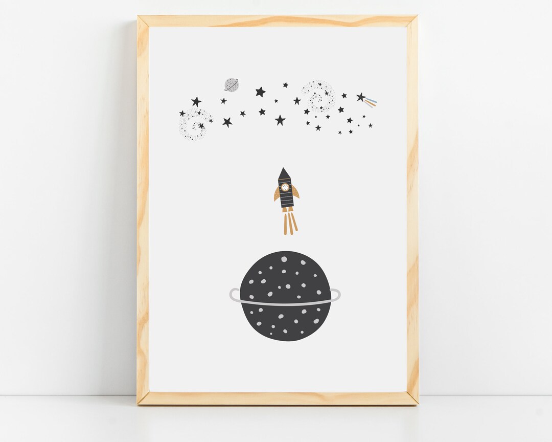 Outer Space Nursery Space Decor for Baby Boy Room Space Nursery Prints ...