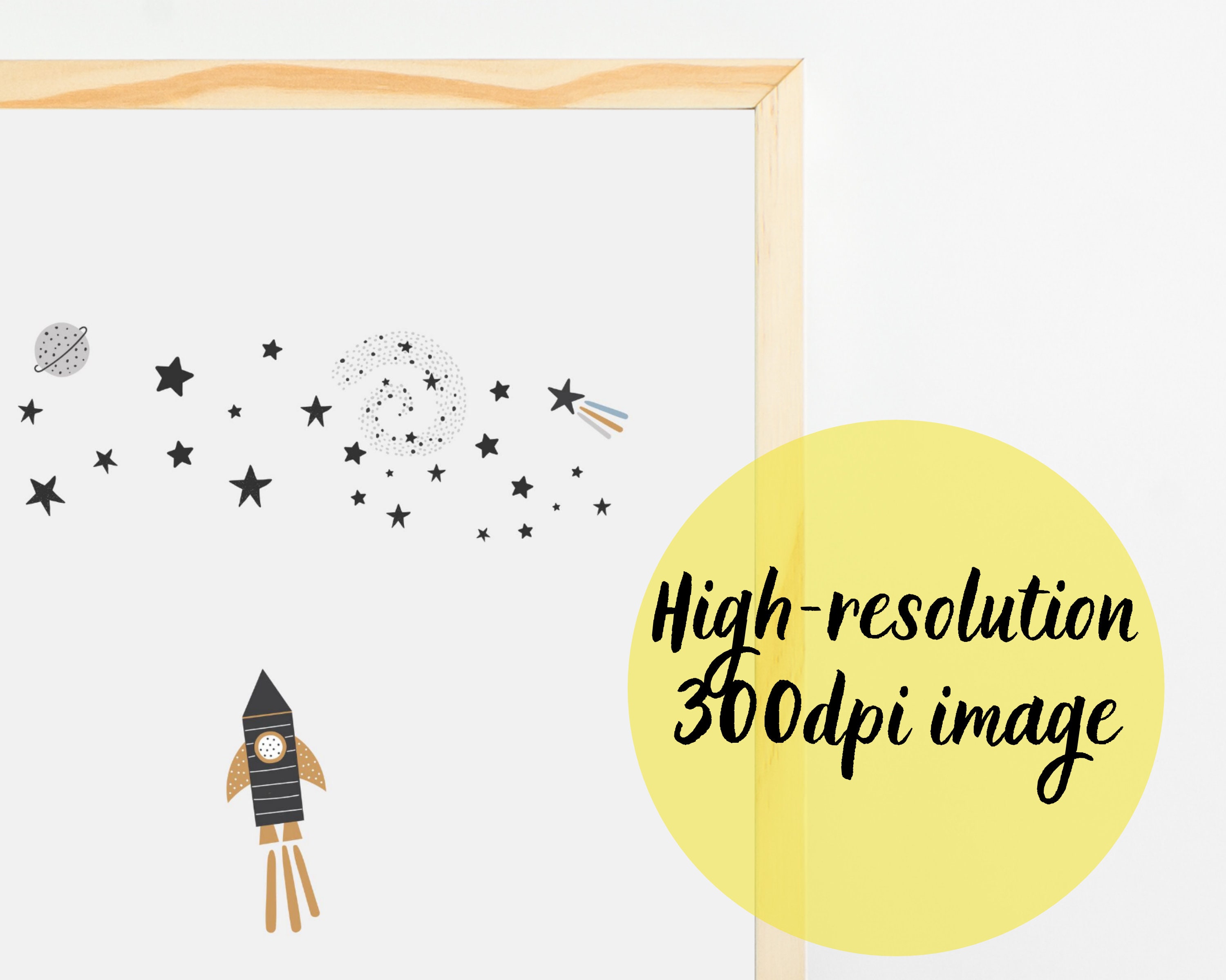 Space Nursery Decor Baby Boy Printable Wall Art Space Nursery Space ...