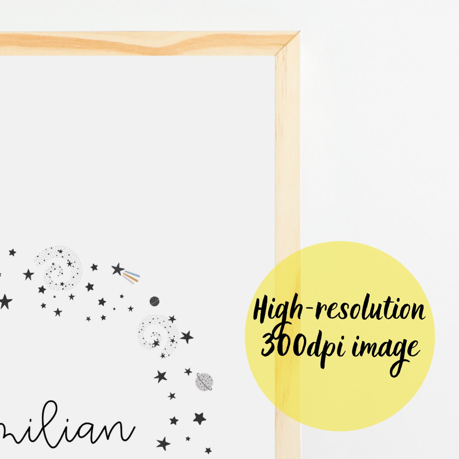 Personalized Space Nursery Wall Art Space Themed Nursery Decor Etsy