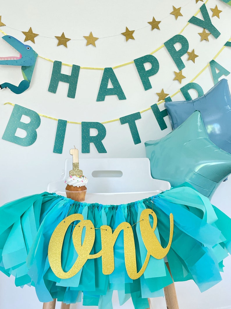 Custom High Chair Garland Create Your Own First Birthday Etsy