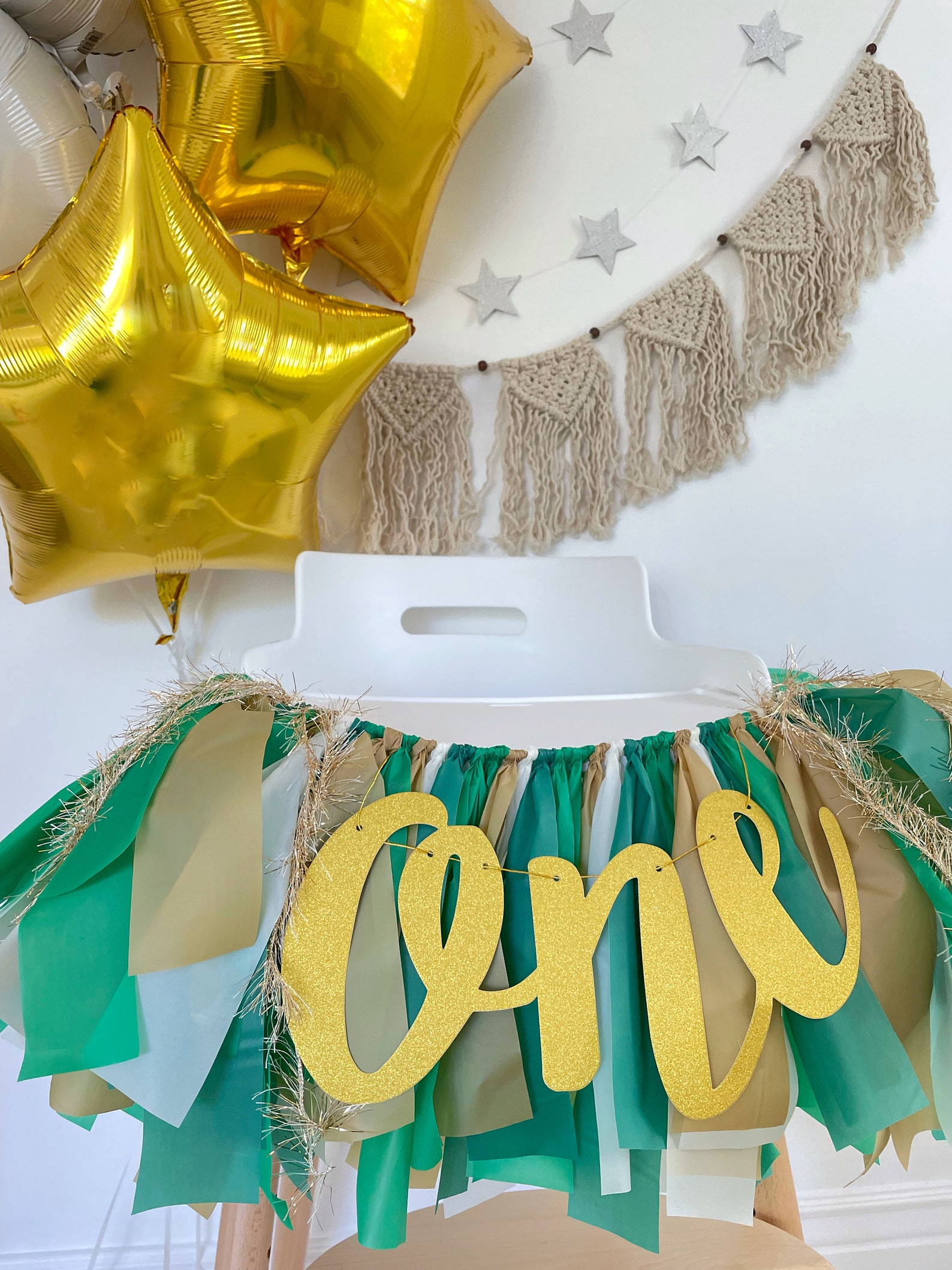 Custom High Chair Garland Create Your Own First Birthday Etsy