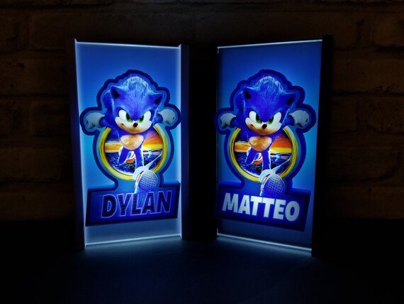 Sonic the Hedgehog Light Sonic Room Decor Sega Night Light - Etsy