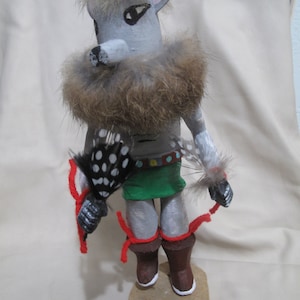 Vintage 1980s - Hopi Mouse Kachina - Great condition! - signed by Hopi carver Tom Hawk - 9&quot; Tall