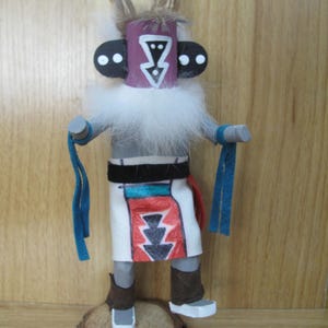 Vintage late 80s early 90s Mother Crow Kachina by carver N.K