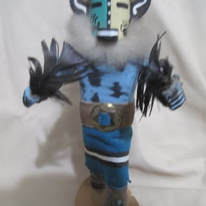 Vintage 1980s - Hopi Hototo Kachina - Great condition! - signed by Hopi carver K.James - 9&quot; Tall