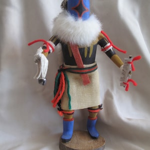 Vintage 1980s - Hopi &quot;Chasing Star&quot; Kachina - Great condition! / signed /  approx. 10&quot; Tall