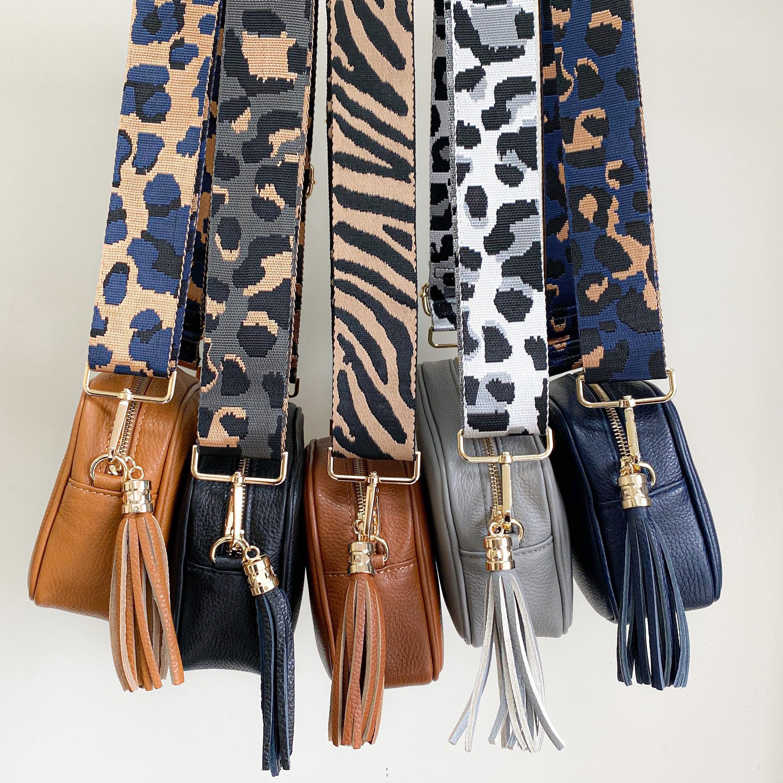 TAIAOJING Purse Straps Crossbody Handbag Replacement Strap Leopard Print  Shoulder Strap For Handbag