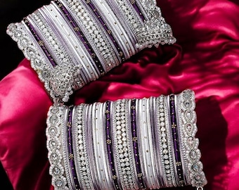 Kundan Jhumki Bangle Set: Indian Bridal Jewelry, Bollywood Bangles