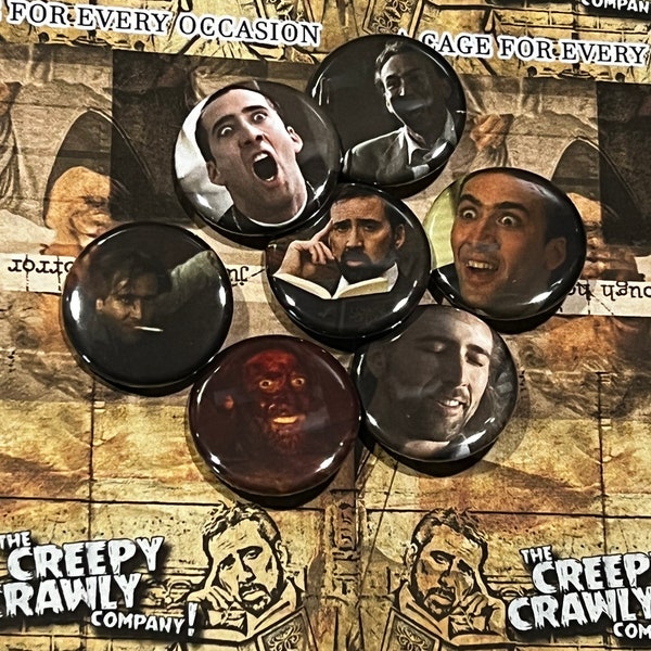 Cage of the Week button set