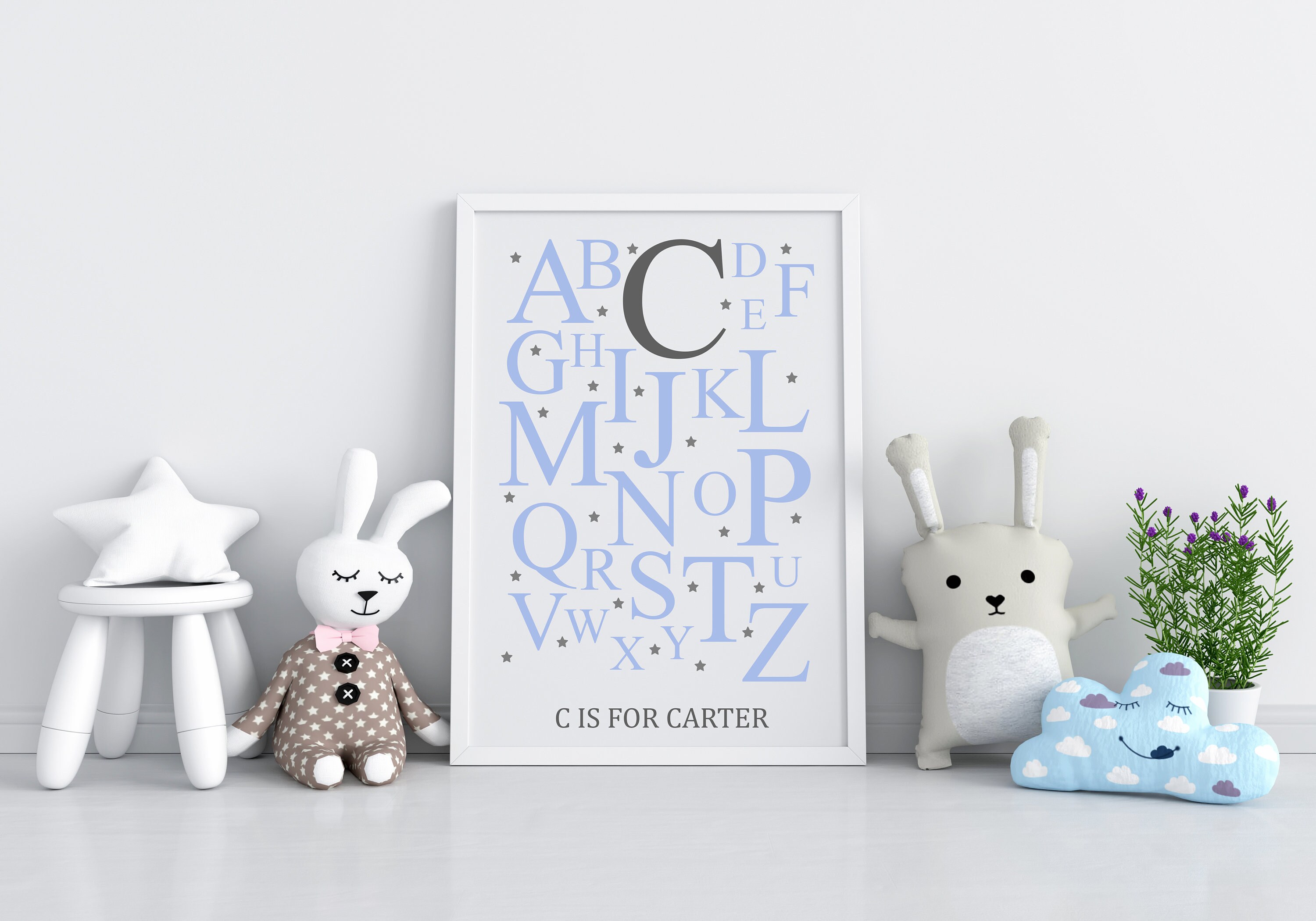 Personalised Alphabet Name Nursery Print Baby Print/Nursery Etsy