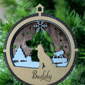 Personalized Dog Breed Christmas Ornament  (Breeds A-F),150 Dog Breeds Christmas Ornament, Dog Lover Ornament, Pet Ornament, Unique Gift