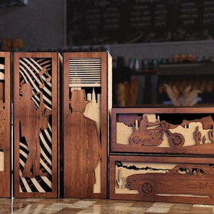 Engraved Wooden Wine Gift Box: Movie Theme, Personalized Wedding Keepsake
