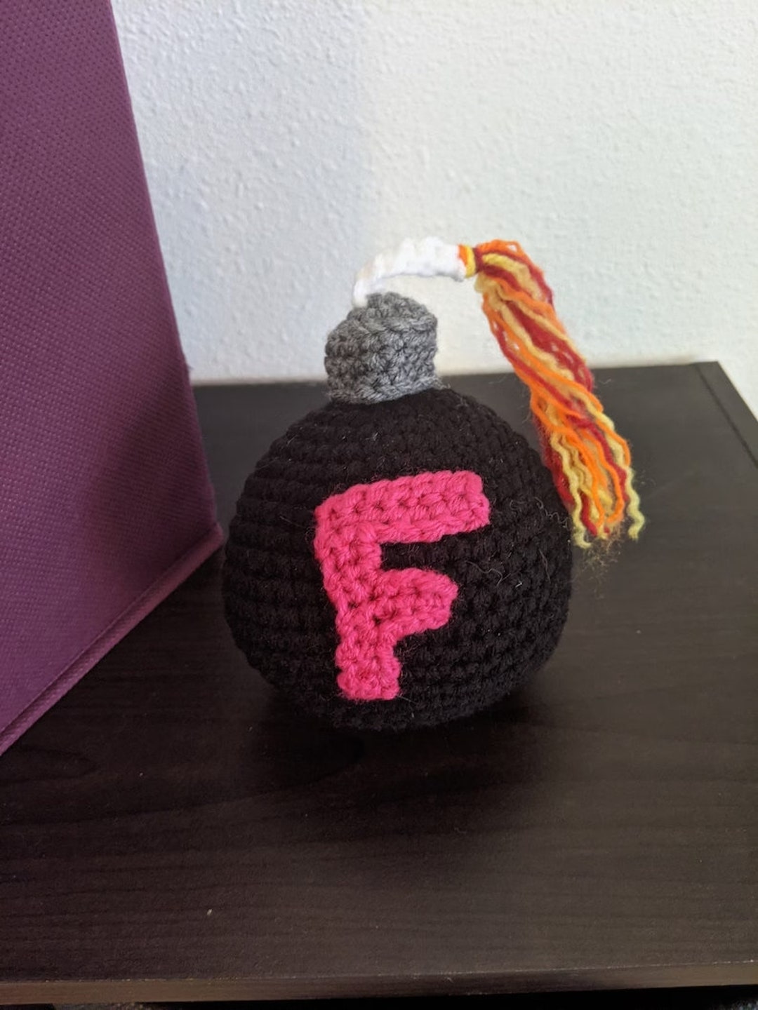 F Bomb Crochet Pattern, F Bomb Pattern, F Bomb Stress Ball Pattern