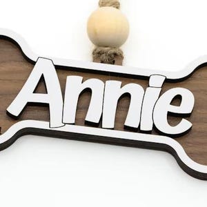 Personalized Dog Bone Ornament: Engraved Puppy Bauble, Pet Memorial