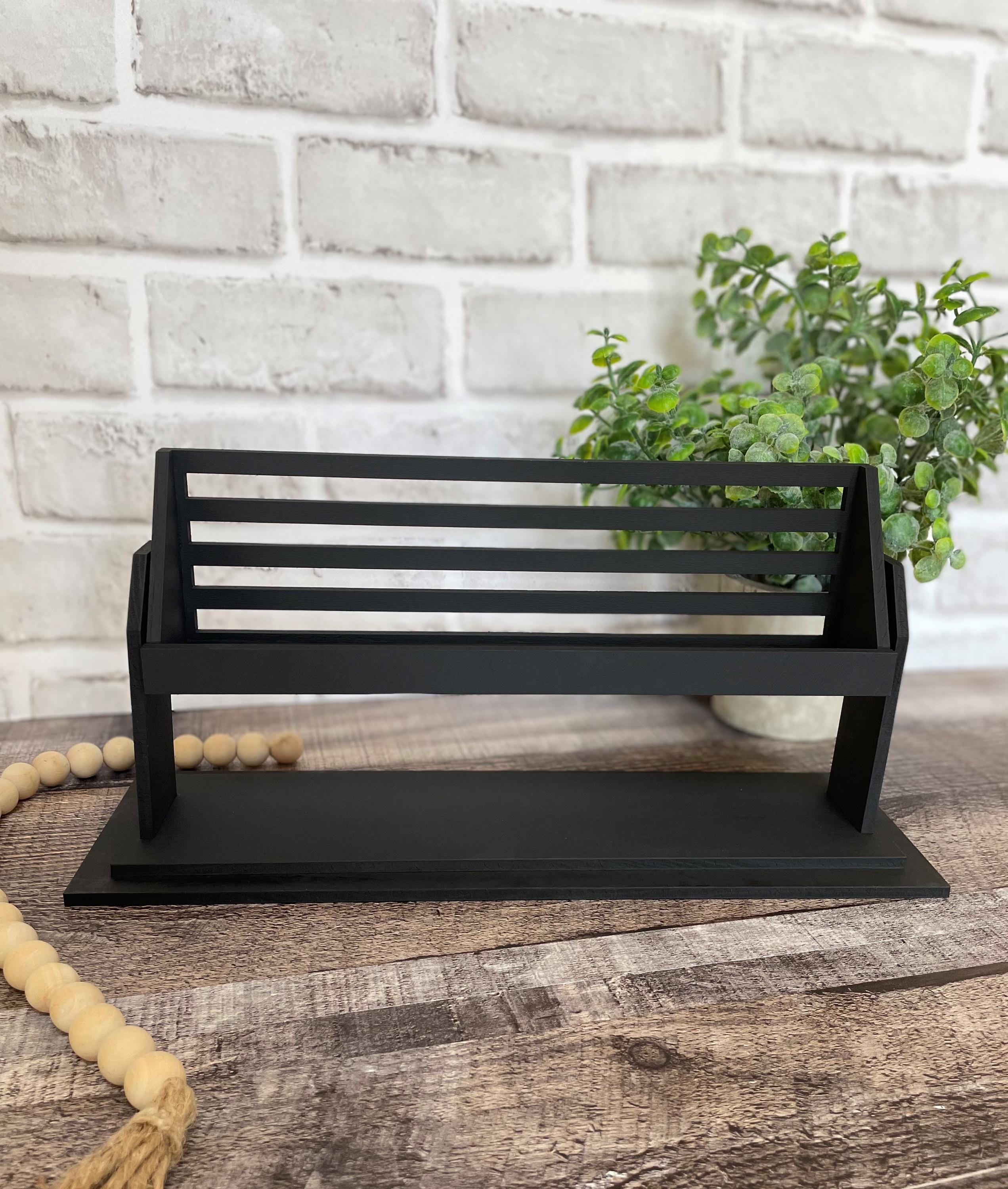 Mini Bench Riser Raised Shelf Sitter Rustic Mini Bench Tiered Tray Riser Wooden Shelf ...