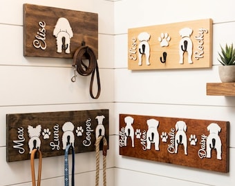 Personalized Dog Butt Leash Holder, Custom Breed Specific Gift for Dog Mom, Present for Dog Dad, Pet Accessory, Gotcha Day Present