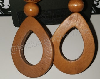 Wooden Earrings - Various Styles