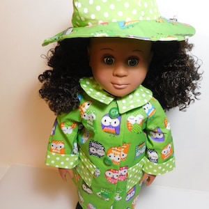 18-inch Doll Owl Raincoat