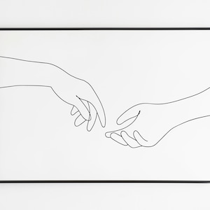 Holding Hands,Line Art,Couple Hands Print,One Line Drawing,Minimalist Wall Art,Lovers Hands,Instant Download