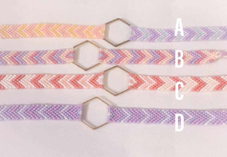 Chevron Charm Friendship Bracelets