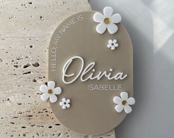 Daisy Announcement Plaque | Baby announcement | She’s here