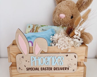 DIY Easter Crate Plaque: Plywood & Acrylic, 24cm x 18cm