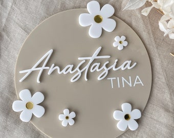 Personalised Daisy Announcement Plaque