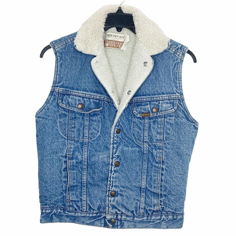 western denim vest