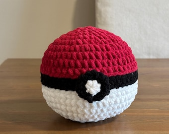 Padrão de crochê para pelúcia de Pokebola (Download digital)