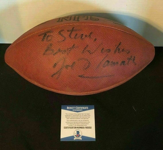 joe namath autographed football