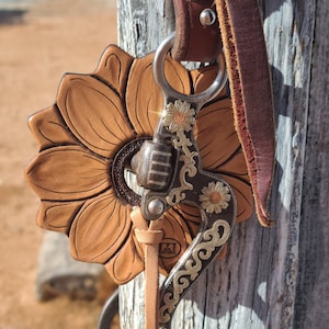 Sunflower Tooled Bit Guards