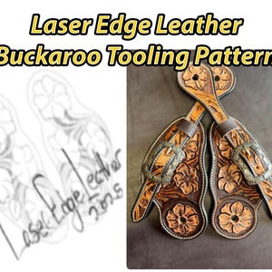 Tooling Pattern Buckaroo Spur Straps