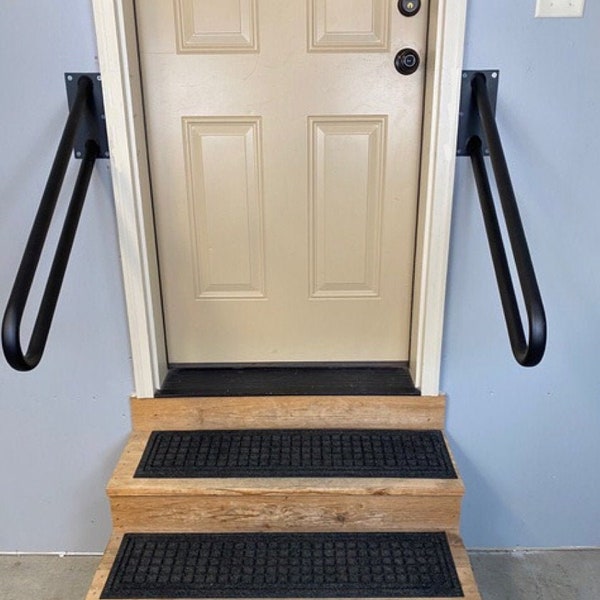 The Hold-Tight Handrail Wall mount 32"  is the perfect safety railing for your garage stairs, front steps or interior of your home