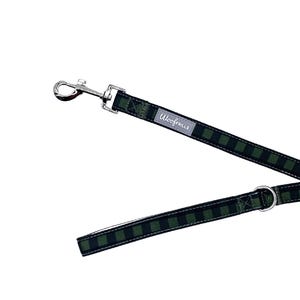 Plaid dog lead , Plaid puppy lead, Green dog lead, Green tartan puppy leash , Tartan leash for dogs , Tartan lead for puppy