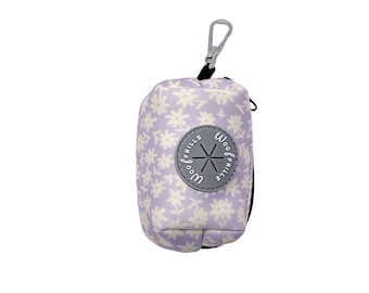 Purple Poop bag dispenser, Poop bag pouch, waste bag dispenser for dogs, Treat bag holder for dogs, Dog walking gifts