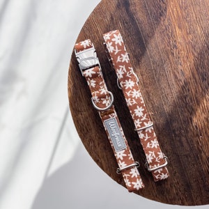 Daisy halsband, bloemen halsband, bloemen halsband, kleine halsband, grote halsband, teckel kraag, schattige halsband