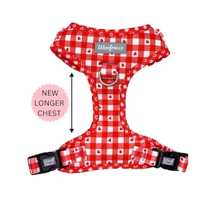 Red harness for dogs , Puppy harness, Cute Dog harness , Small harness for dogs , Large dog harness, Red dog harness