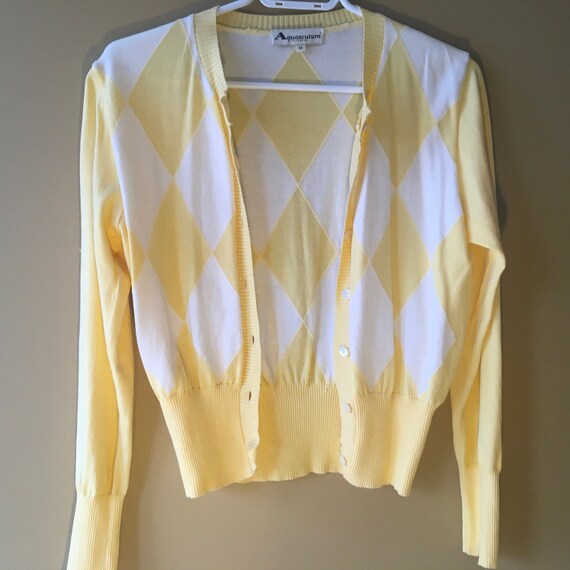 Argyle AQUASCUTUM Vintage Cardigan
