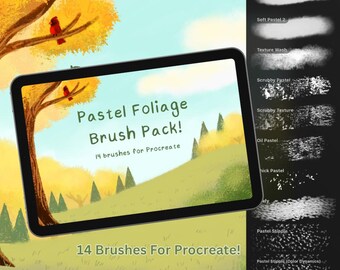 Pastel Foliage Brush Pack! 14 Procreate Brushes! For Children’s Books