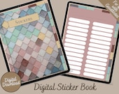 Digital Sticker Book for GoodNotes|Hyperlinked Sticker Organizer|15 Sections - 26 Sub-Tabs|Digital Planner Sticker Storage|Instant Download